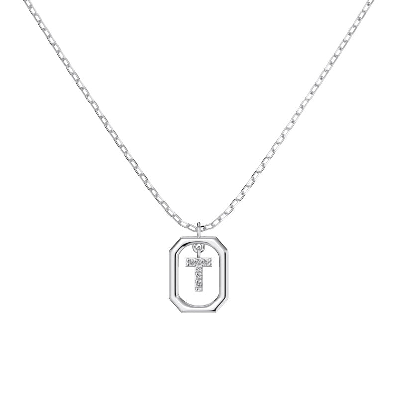 Framed Initial Necklace