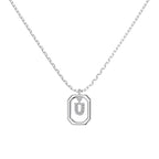 Framed Initial Necklace