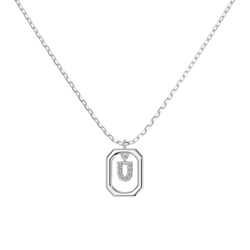 Framed Initial Necklace