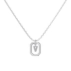 Framed Initial Necklace