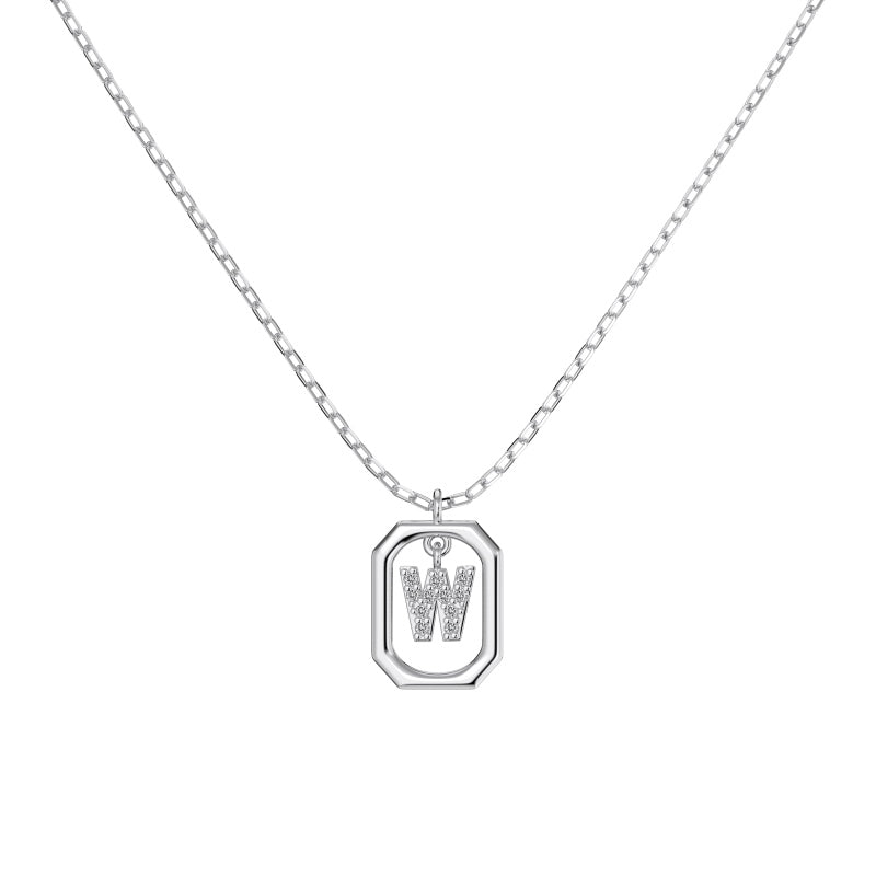 Framed Initial Necklace