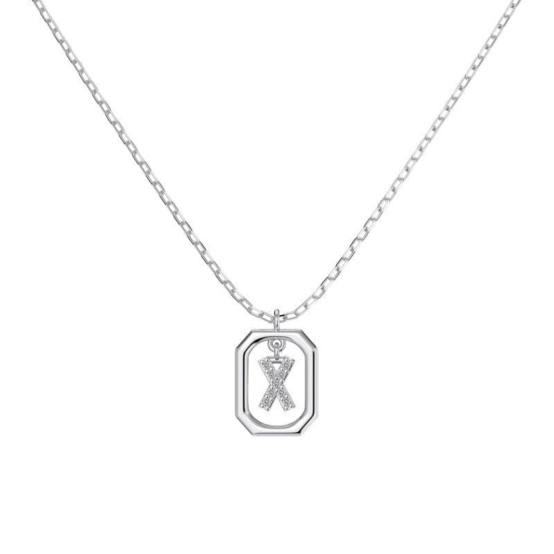 Framed Initial Necklace