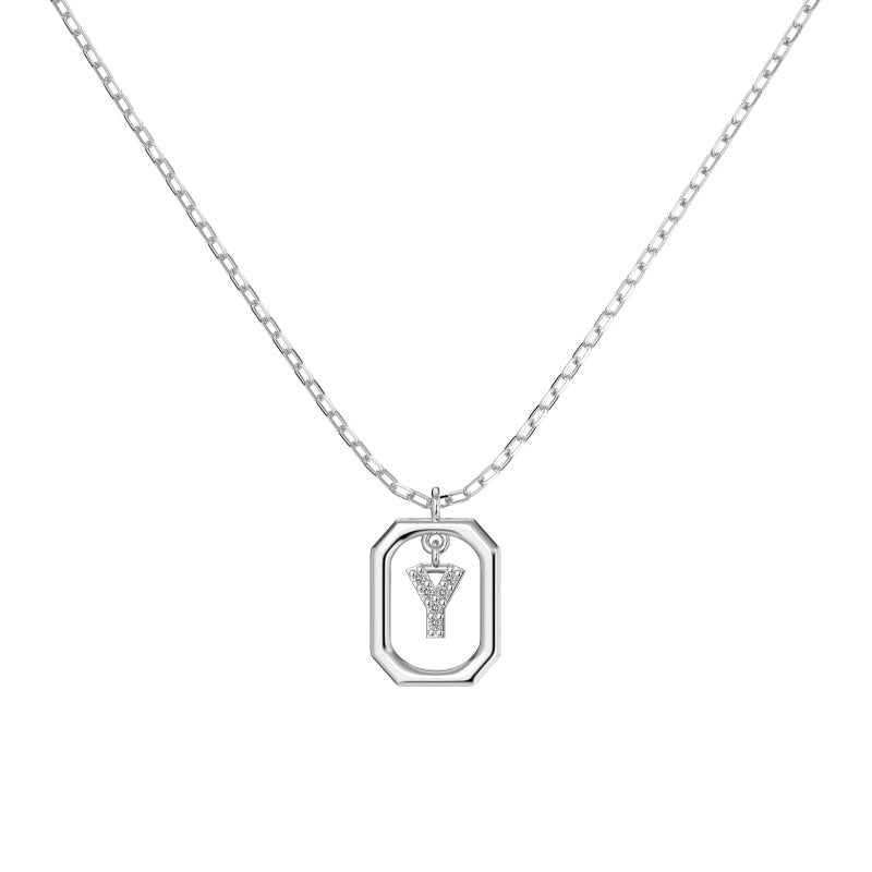 Framed Initial Necklace