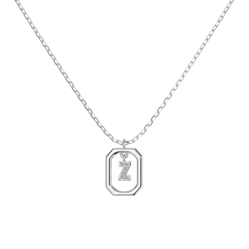 Framed Initial Necklace